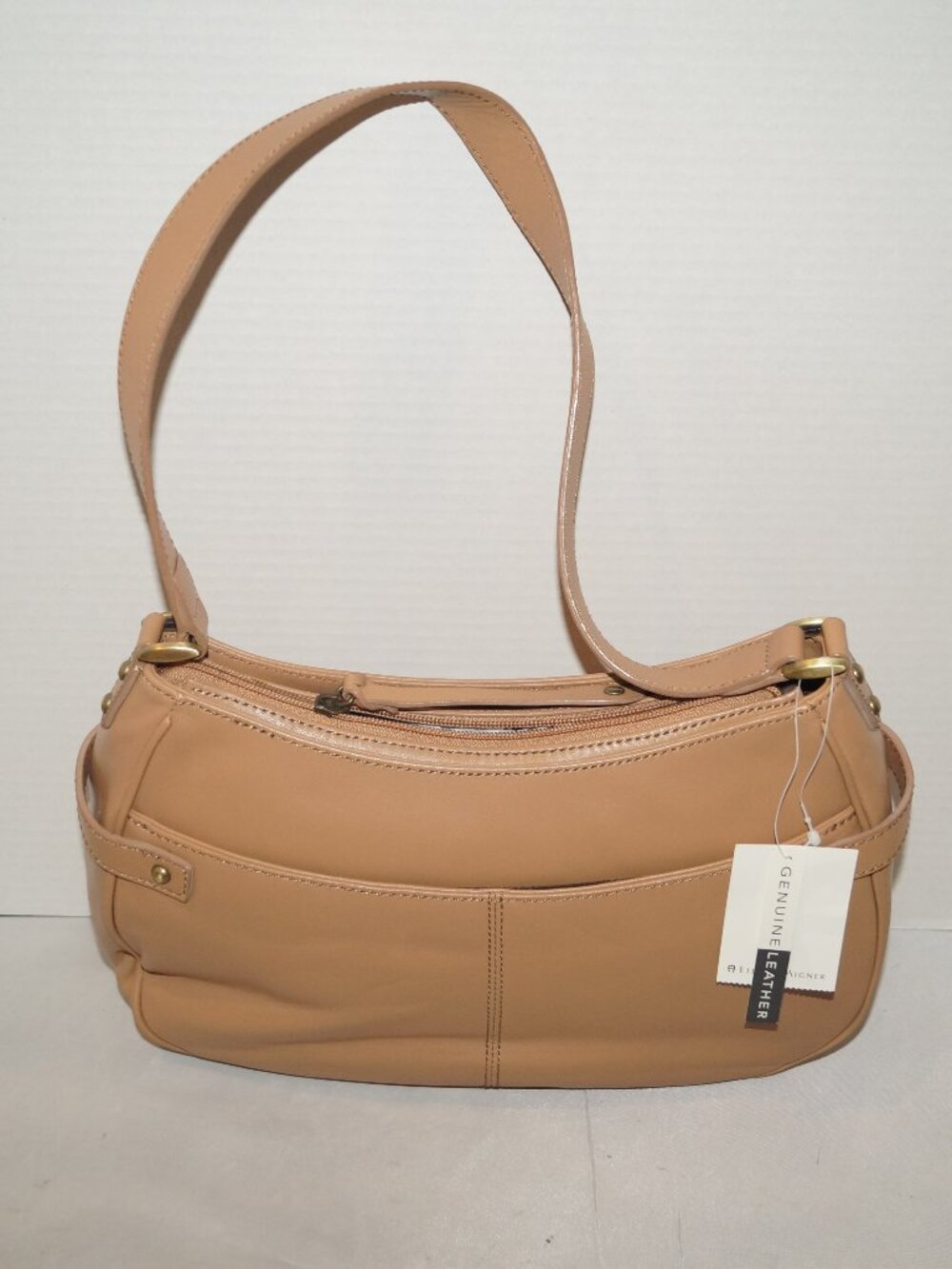 New Etienne Aigner Vtg Pocketbook Purse bag Leather Dorset Collection NWT Camel